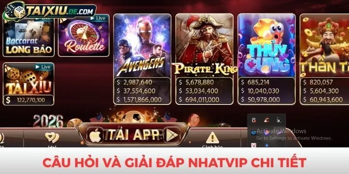 Thắc mắc giúp người chơi hiểu hơn về Nhatvip