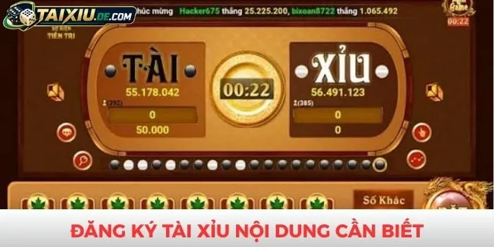 Tổng hợp nội dung quan trọng khi đăng ký tài xỉu online