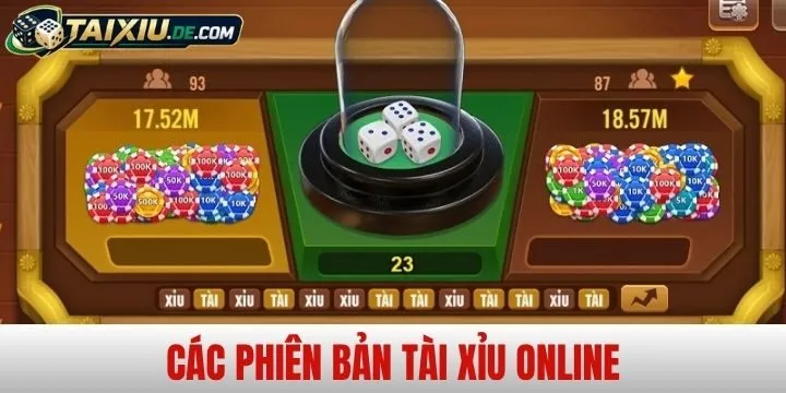 Hình thức chơi Tài Xỉu online phổ biến