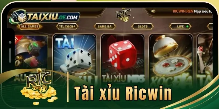 Ricwin - Trang game tài xỉu online nổi bật nhất năm 2026