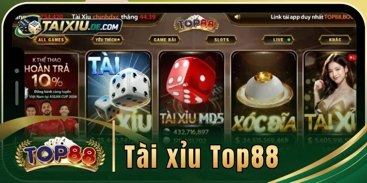 Top88 - Cổng game tài xỉu uy tín đăng ký nhận ngay +50K