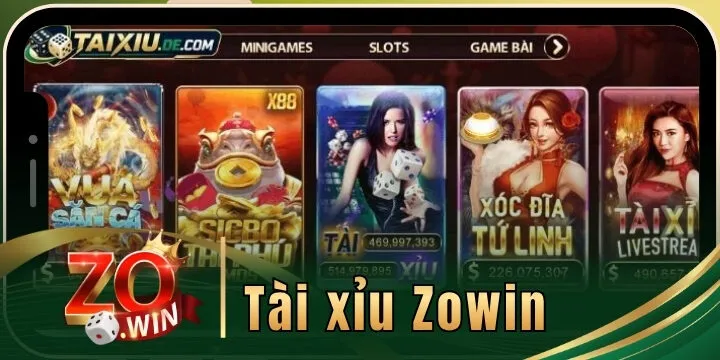 Zowin - Sân chơi đặt cược tài xỉu với những cú chạm bùng nổ