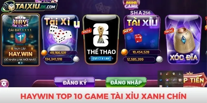 Top 10 game tài xỉu cực hot bạn không nên bỏ qua